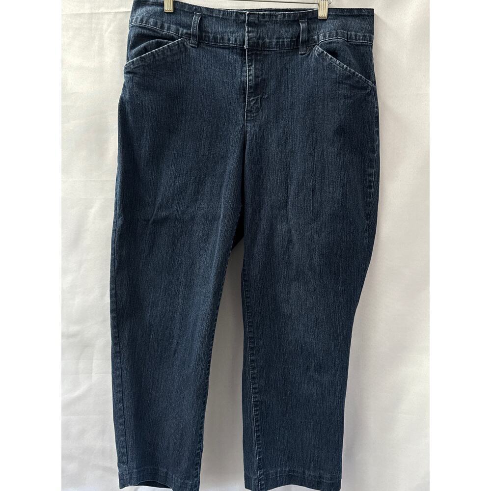 Women’s Style & Co Dark Blue Denim Wide Leg Jeans